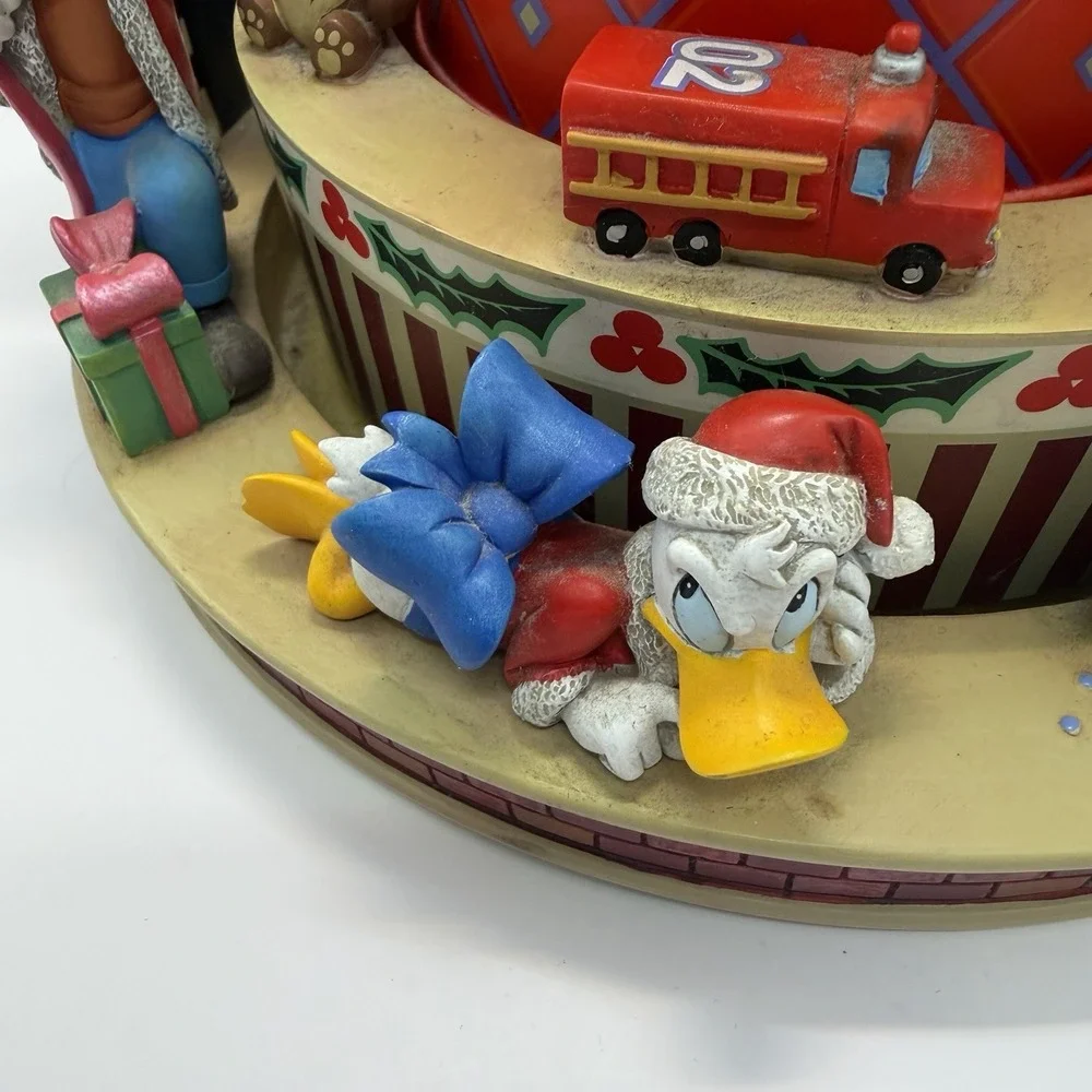 Disney Christmas Santa's Workshop Snow Globe Mickey Snow White Tinkerbell Goofy - Picture 5 of 16